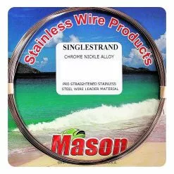 Tackle World Mackay MASON SINGLE STRAND PRE STRAIGHTENED STAINLESS STEEL WIRE LEADER