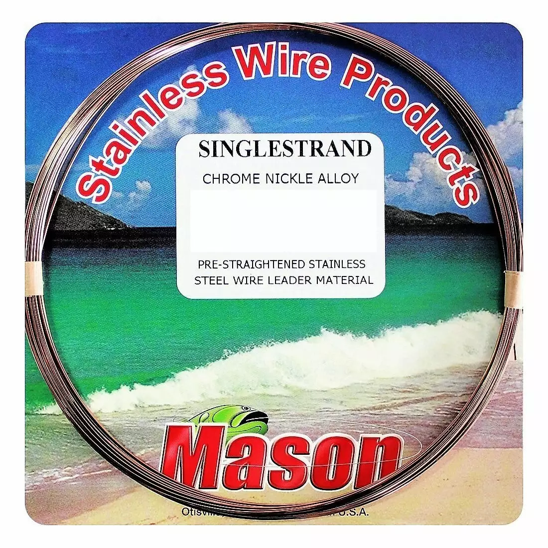 Tackle World Mackay MASON SINGLE STRAND PRE STRAIGHTENED STAINLESS STEEL WIRE LEADER 3 Tackle World Mackay MASON SINGLE STRAND PRE STRAIGHTENED STAINLESS STEEL WIRE LEADER