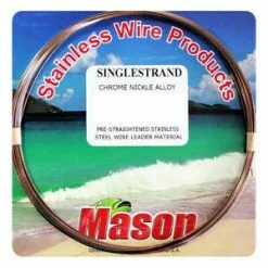 Tackle World Mackay MASON SINGLE STRAND PRE STRAIGHTENED STAINLESS STEEL WIRE LEADER