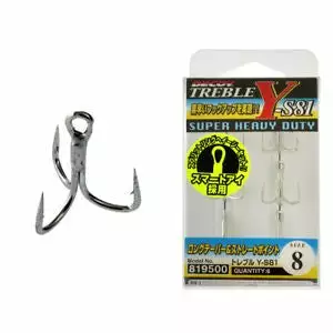 Tackle World Mackay DECOY TREBLE Y-S81 SUPER HEAVY DUTY HOOKS 3 Tackle World Mackay DECOY TREBLE Y-S81 SUPER HEAVY DUTY HOOKS