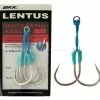 Tackle World Mackay BKK Lentus Heavy Slow Fall Assist Hooks -Cheap Reels Store 6603 bkk lentus assiat hook l