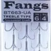 Tackle World Mackay BKK FANGS BT633 UA TREBLE HOOKS -Cheap Reels Store 6939067093820 1