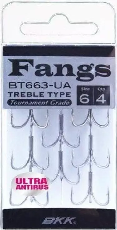 Tackle World Mackay BKK FANGS BT633 UA TREBLE HOOKS 3 Tackle World Mackay BKK FANGS BT633 UA TREBLE HOOKS