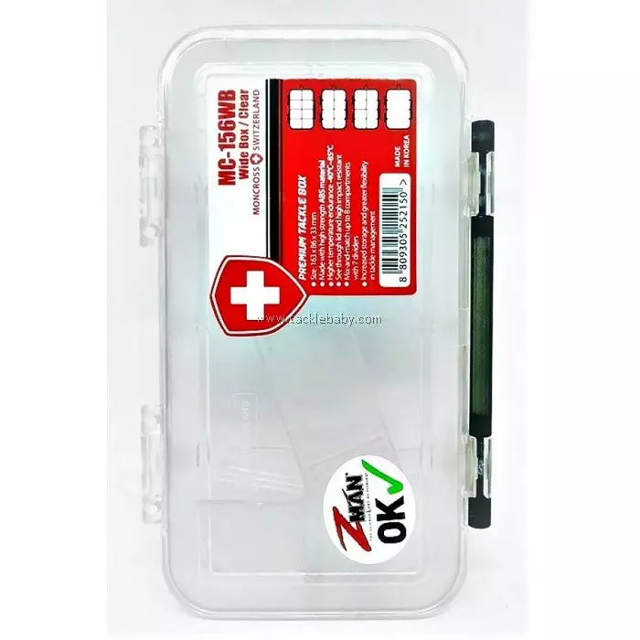 Tackle World Mackay Monocross Mc-156Wb Wide Box / Clear Tackle Box 3 Tackle World Mackay Monocross Mc-156Wb Wide Box / Clear Tackle Box