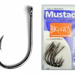 Tackle World Mackay Mustad 10829 NPBLN Big Gun Hooks -Cheap Reels Store 8888185321682 1