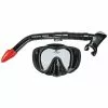 Tackle World Mackay Land And Sea Black Marlin Silicone Mask And Snorkel Set 2 Tackle World Mackay Land And Sea Black Marlin Silicone Mask And Snorkel Set -Cheap Reels Store 9325132017865 1