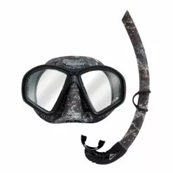 Tackle World Mackay Ocean Hunter Phantom Camo Mask And Snorkel Set