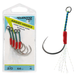 Tackle World Mackay Shinto Assist Hooks - Hard Mono Core Singles