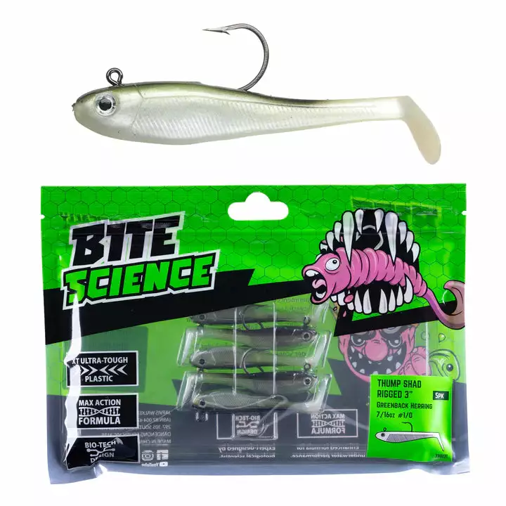 Tackle World Mackay Bite Science Thump Shad Lures 4 Tackle World Mackay Bite Science Thump Shad Lures - Image 2