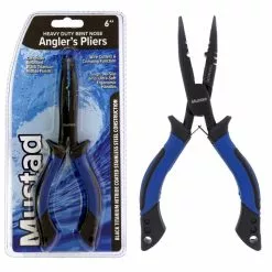 Tackle World Mackay Mustad 6 Inch Heavy Duty Bent Nose Pliers