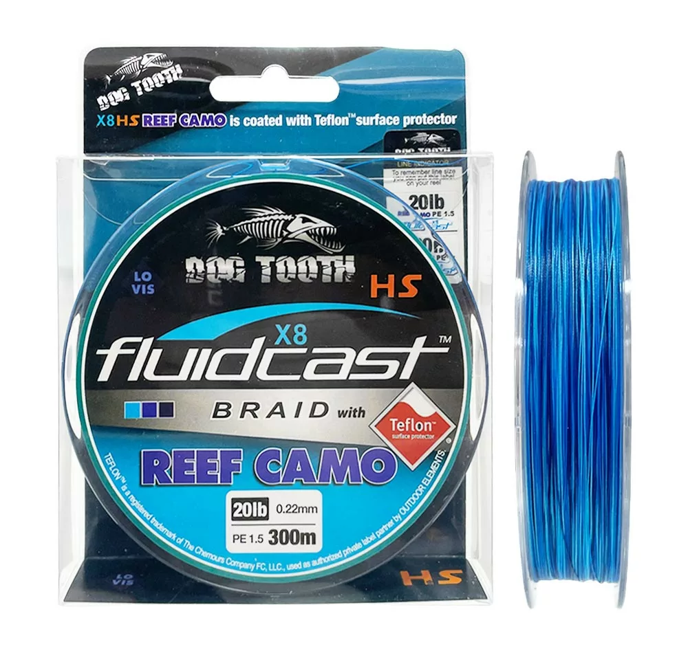 Tackle World Mackay FLUIDCAST REEF CAMO X8 BRAID 3 Tackle World Mackay FLUIDCAST REEF CAMO X8 BRAID