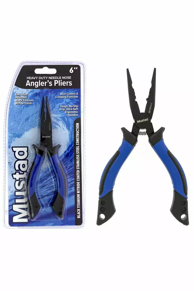 Tackle World Mackay Mustad 6 Inch Heavy Duty Needle Nose Pliers 3 Tackle World Mackay Mustad 6 Inch Heavy Duty Needle Nose Pliers