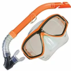 Tackle World Mackay Land & Sea Clearwater Mask And Snorkel Set -Cheap Reels Store prange