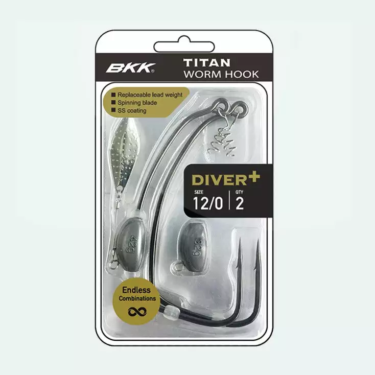 Tackle World Mackay BKK TITAN DIVER WORM HOOK 4 Tackle World Mackay BKK TITAN DIVER WORM HOOK - Image 2